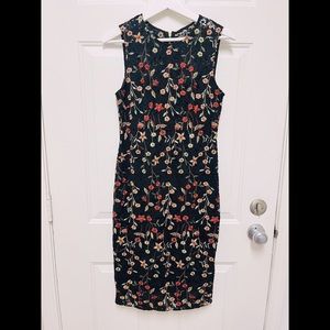 Calvin Klein Floral Embroidered Bodycon Sheath Dress